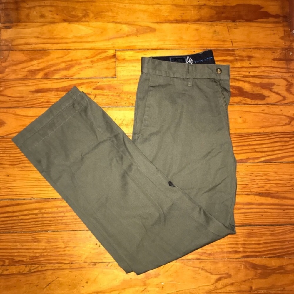 Volcom Chinos - Corpo Class green REPOST